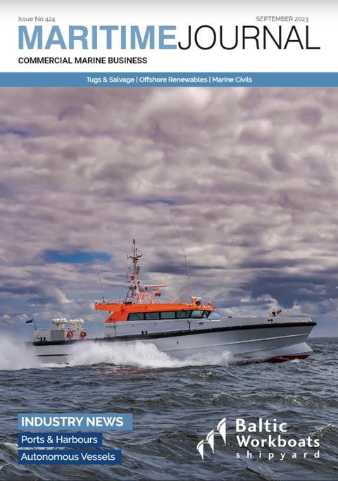 Maritime Journal Cover September 2023