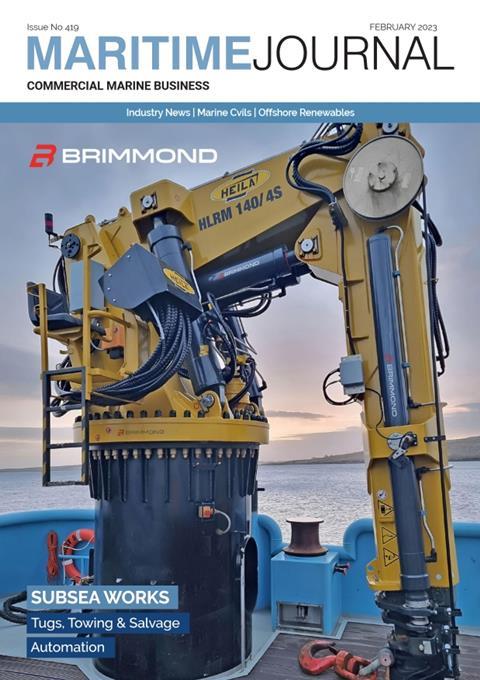 Maritime Journal Cover February 2023