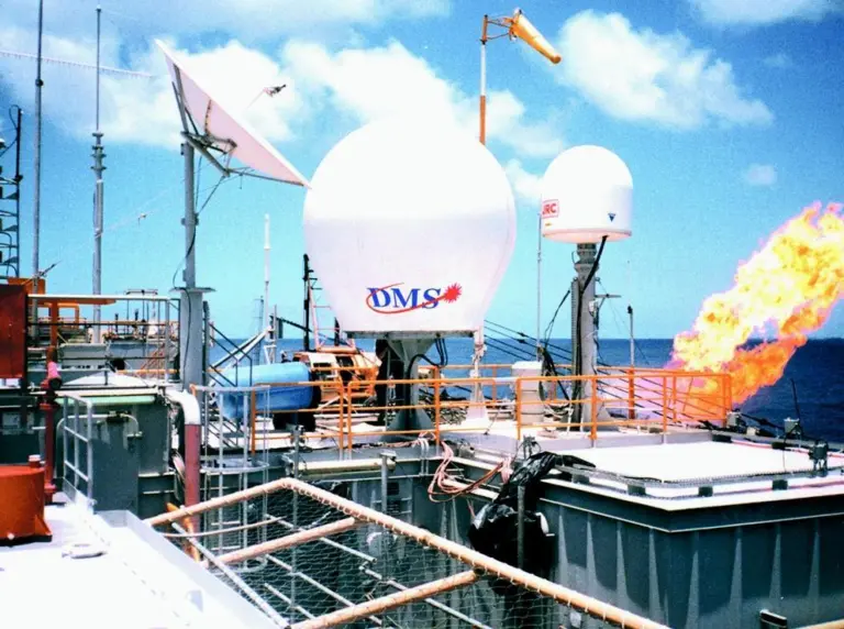 The new stabilised antenna system is for maritime use.
