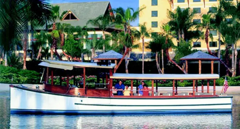 The water taxis at Universal Orlando are protected by FM-200 fire suppression systems from Sea-Fire Marine.