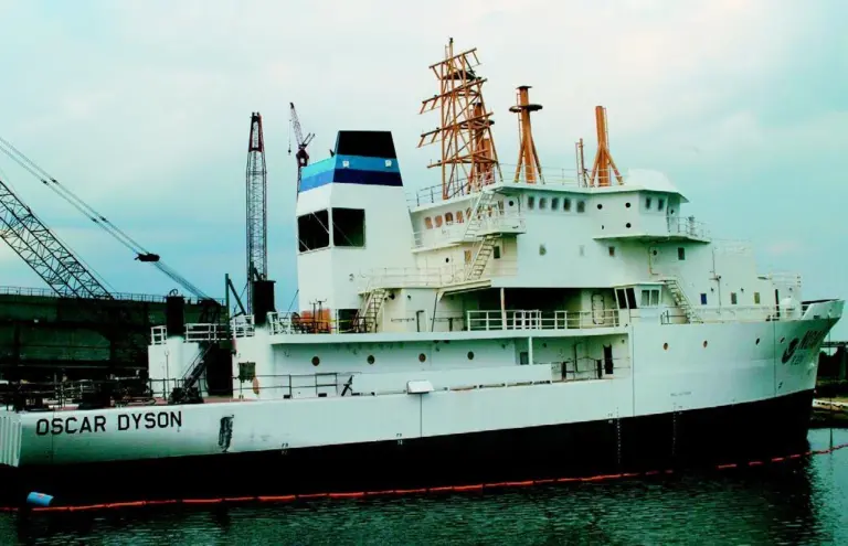 The propulsion system for fisheries survey vessel Oscar Dyson had to achieve a low acoustic signature.