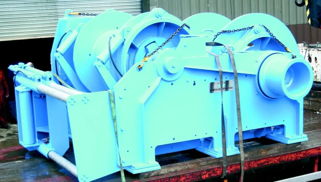 The biggest winch yet produced by North Sea Winches leaves the factory for the Hepworth Shipyard