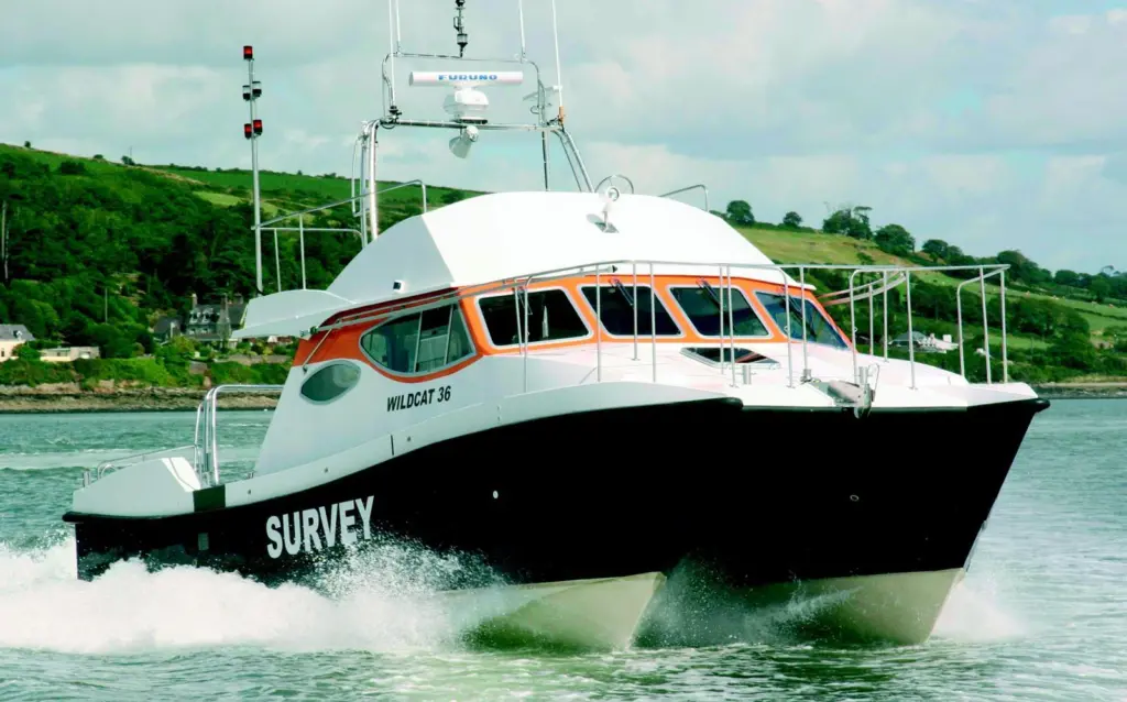 Tees Navigators excellent directional stability makes it a good choice for hydrographic survey duties.