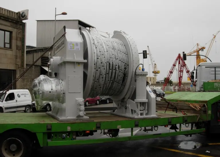 Fluidmecanica’s first winch in a series of three for new multi-purpose salvage vessels is bound for port duties in Russia.