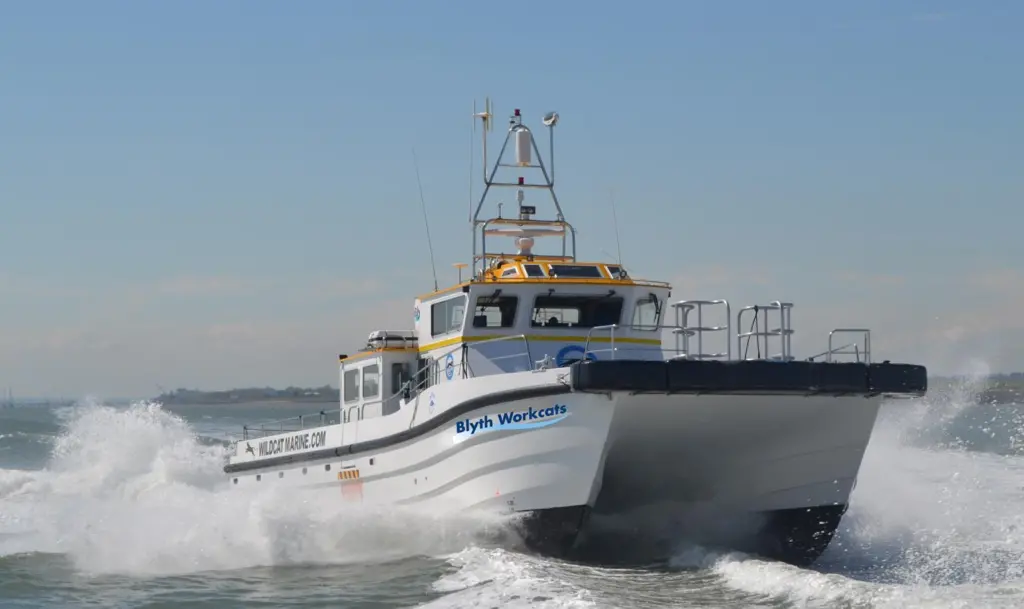 During sea trials the Workcat achieved its targeted fuel efficiency