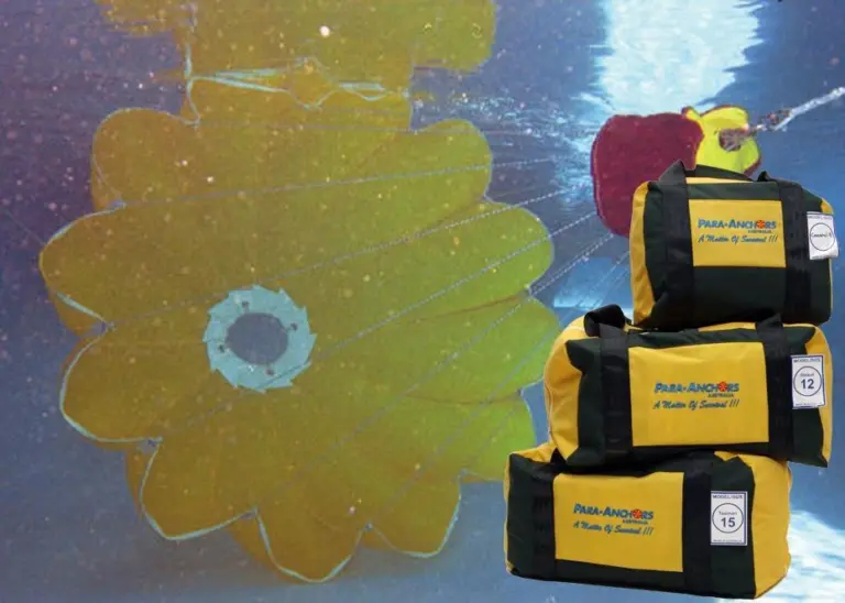 Para Anchor and Para Drogue with robust stowage and deployment bags
