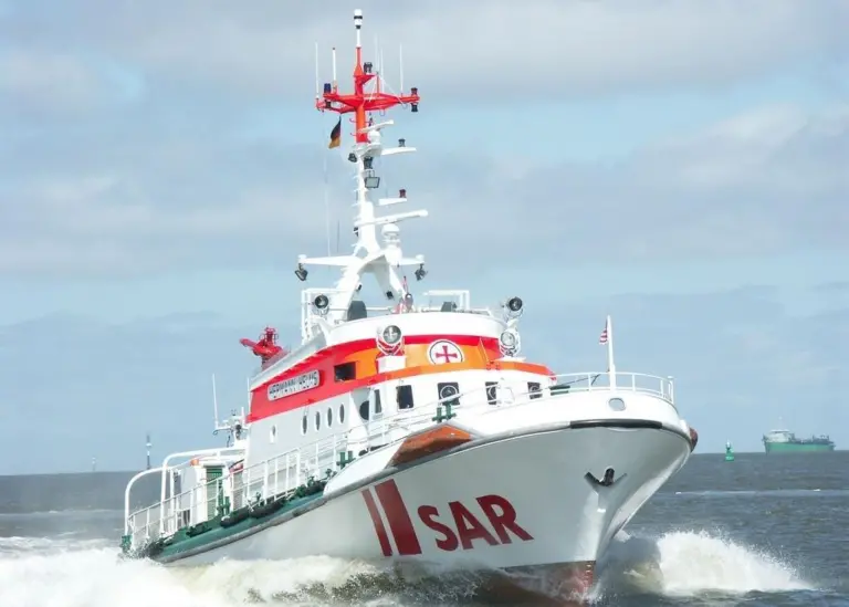 Hermann Helms is the latest in a series of boats from the DGzRS to call at the east German yard Tamsen Maritim in Rostock
