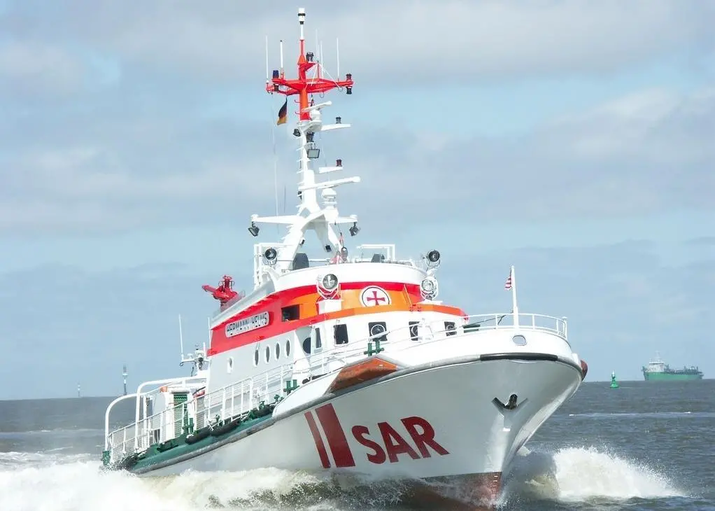 Hermann Helms is the latest in a series of boats from the DGzRS to call at the east German yard Tamsen Maritim in Rostock