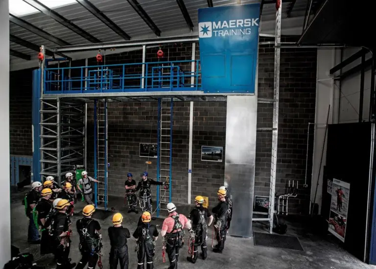 An Offshore Wind training course underway at Maersk Training