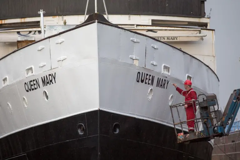 The vessel received external restoration in October