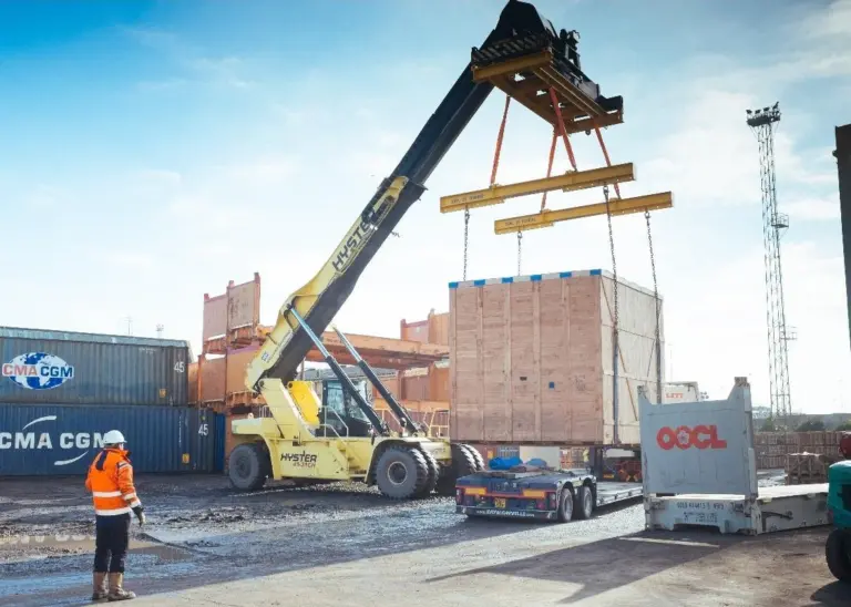 Briggs Equipment has helped Williams Shipping to improve cargo handling capabilities in two key areas of its business