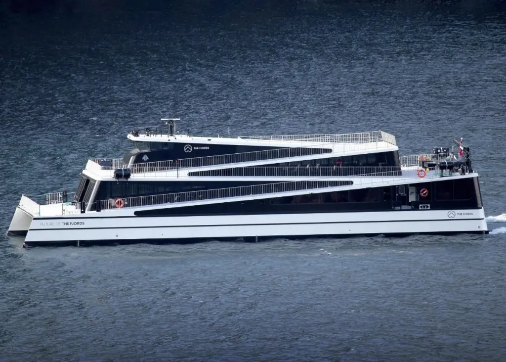 The NOK 144 million vessel is propelled by two 450kW electric motors