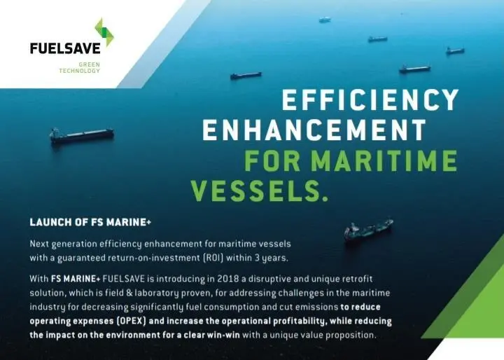 Part of FS Marine's launch branding