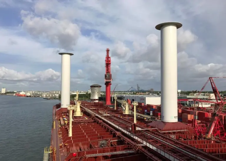 Two 30x5 metres Norsepower Rotor Sail successfully installed onboard the 'Maersk Pelican'