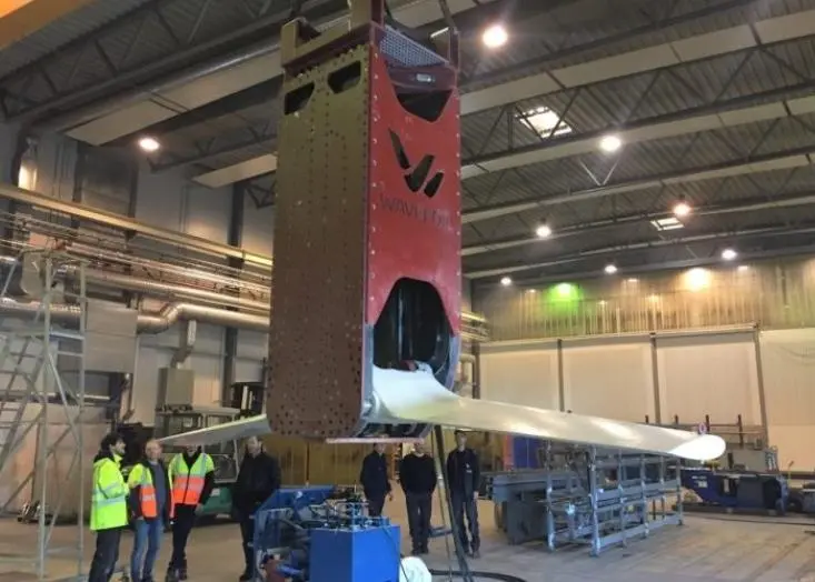 The 6 ton Wavefoil module nearing completion