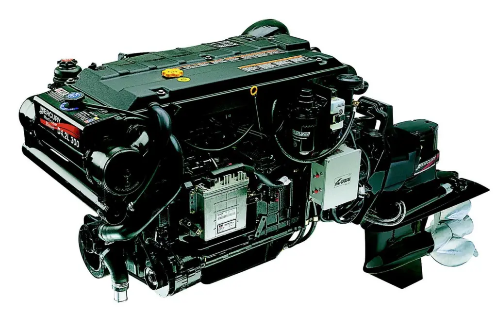 The new 300hp Mercruiser diesel sterndrive from E P Barrus.