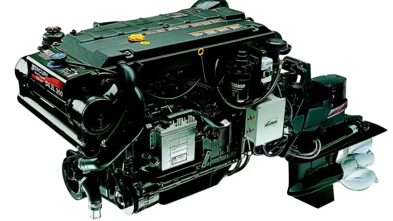 The new 300hp Mercruiser diesel sterndrive from E P Barrus.