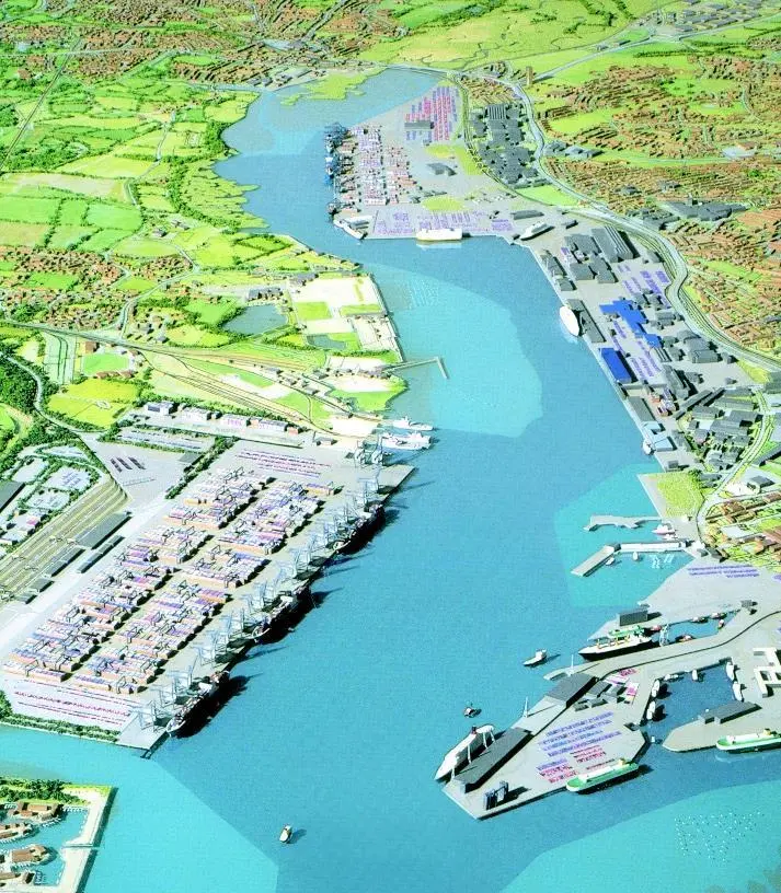 The proposed Dibden Bay site, left, is the largest surviving link of the New Forest to waterside.