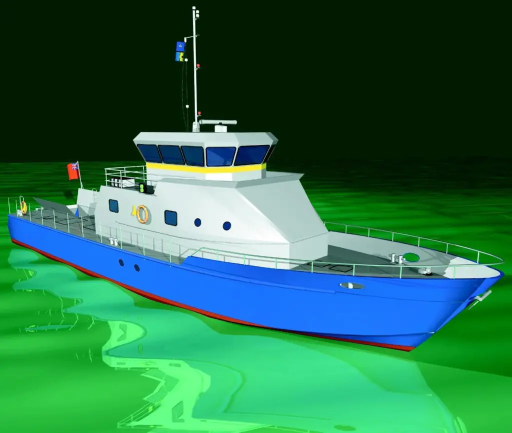 The Aircrew Training Vessels are an adaptation of FBM Babcock Marines 27m patrol craft.