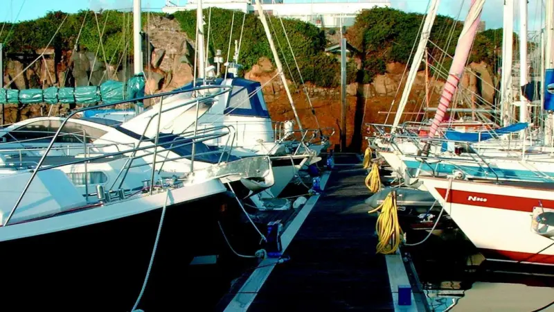 The upgrade programme at Beaucette marina includes replacement pontoons and new walkways.