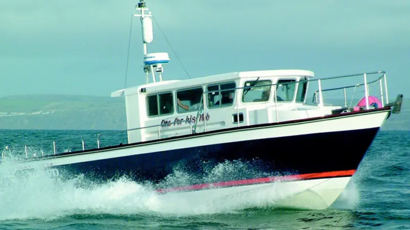The waterjet driven One for his Nob will reach distant diving sites quickly at speeds of over 35 knots.