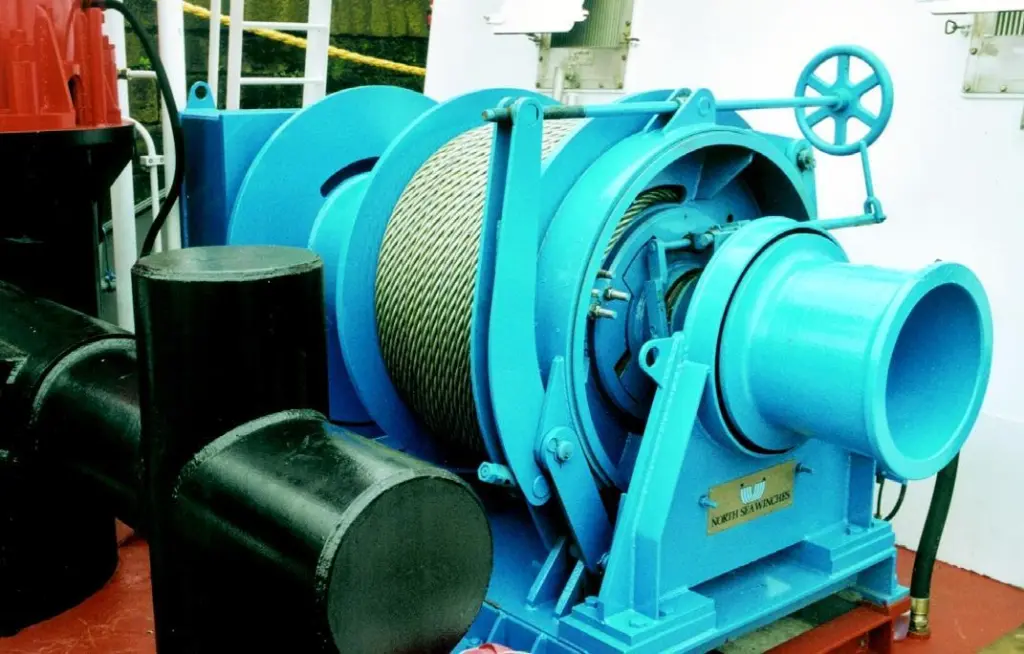 The hydraulic towing and anchor-handling winch from North Sea Winches.