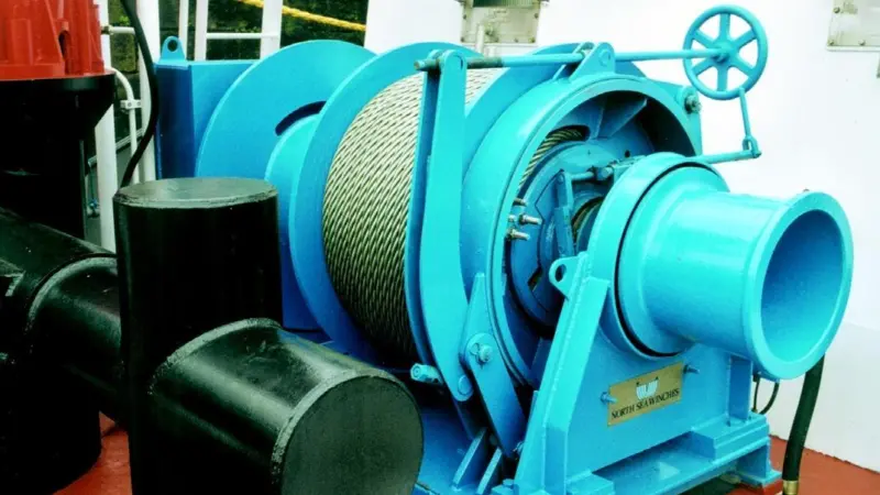 The hydraulic towing and anchor-handling winch from North Sea Winches.