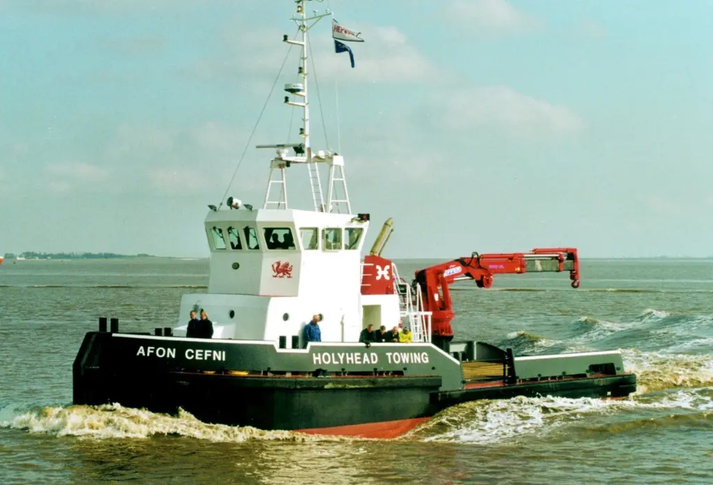 The Afon Cefnis after deck has a large clear working area protected with hardwood cladding