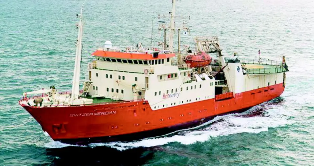 The Svitzer Meridian was surveying the Mauritius Continental Shelf last month.