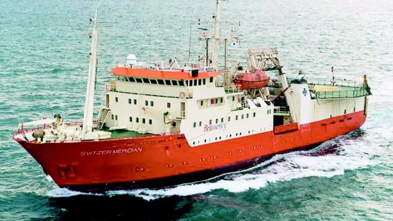 The Svitzer Meridian was surveying the Mauritius Continental Shelf last month.