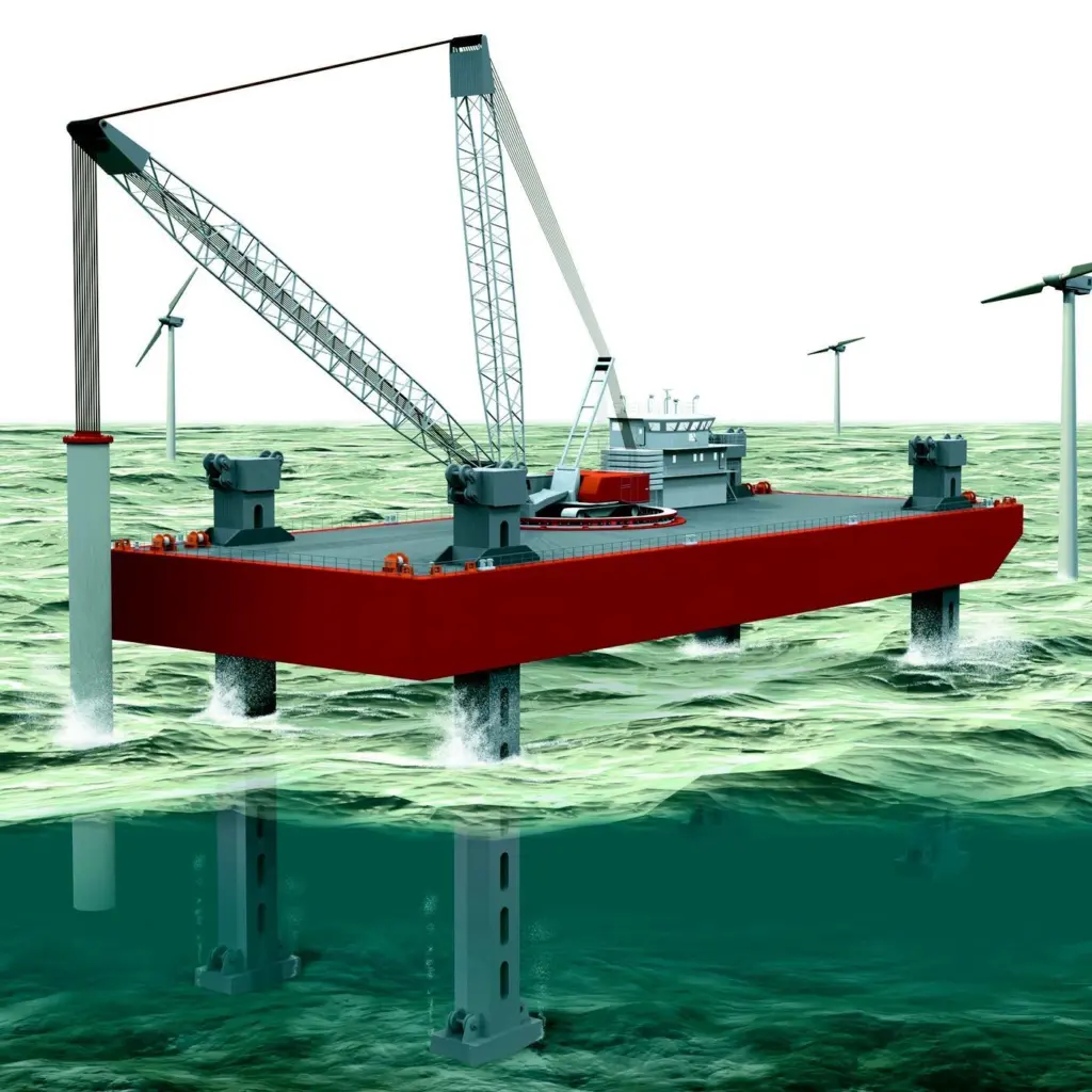 Mammoet and Van Oord ACZ are already using their jack-up barge - the Jumping Jack - on the Horns Rev project.