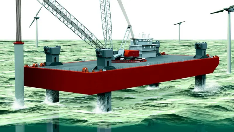 Mammoet and Van Oord ACZ are already using their jack-up barge - the Jumping Jack - on the Horns Rev project.