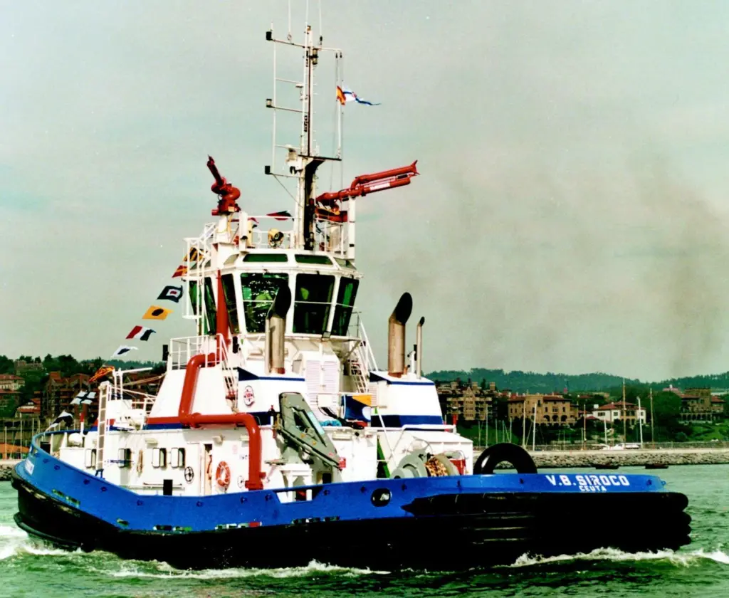 VB Siroco is a powerful Voith tractor for operation in Ceuta.