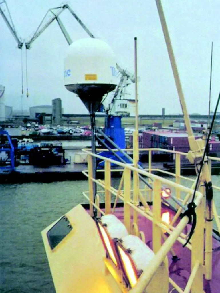 This Capsat Fleet 77 terminal on board a North Sea supply ship was tested under harsh winter conditions.