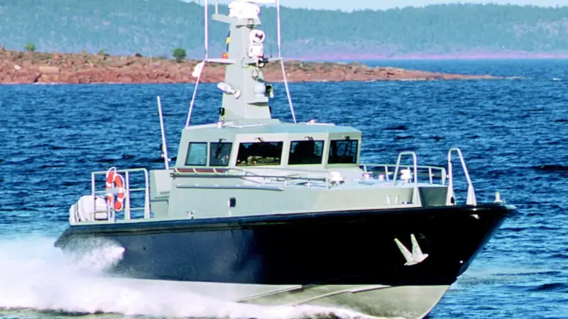Dockstavarvets new IC 15M fast patrol craft is expecting to make the 600 nautical mile crossing from Gothenburg to Dover in 15 hours.