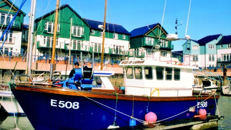 The Becci of Ladram is now operating as a charter fishing boat out of Exmouth marina.