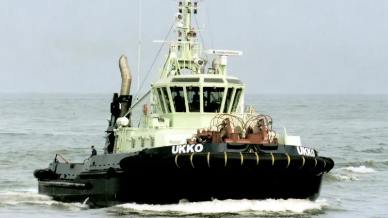 Spanish built escort tug Ukko is equipped to work in ice
