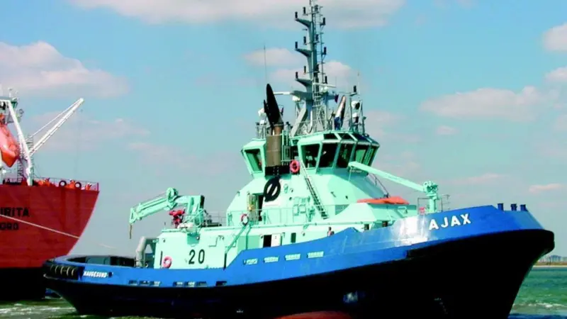 Norwegian escort tug Ajax went on show in Southampton