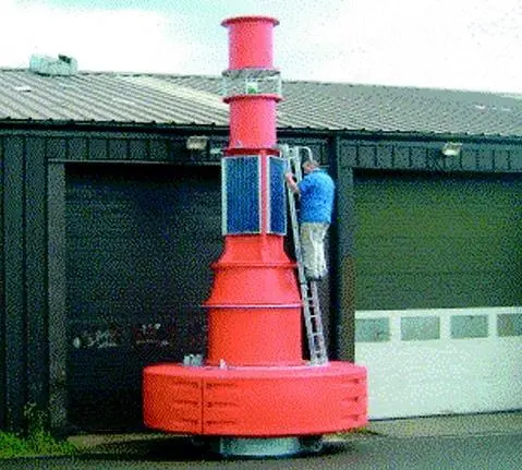 The new EM 3000 3m navigation buoy is highly visible to both the eye and radar.