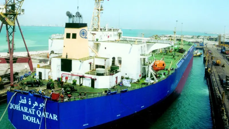 The 91,717 Joharat Qatar was among the 23 vessels repaired at Bahrains ASRY yard between April and June of this year.