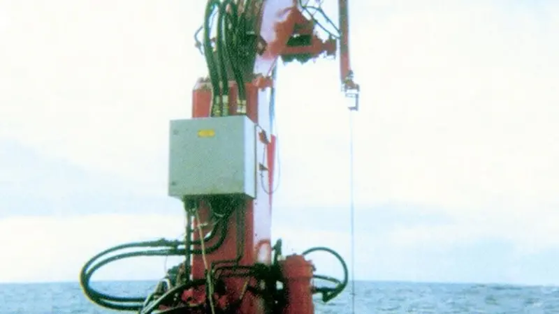 The prototype APCS is seen installed on board during trials.