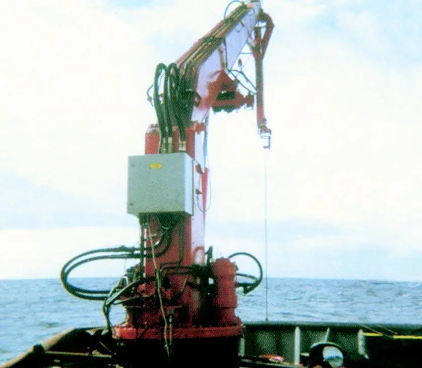 The prototype APCS is seen installed on board during trials.