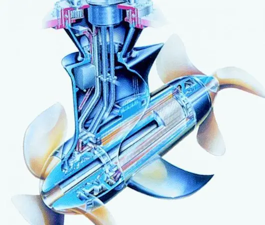 A Twin Propeller version of the Schottel Electric Propulsor (SEP).