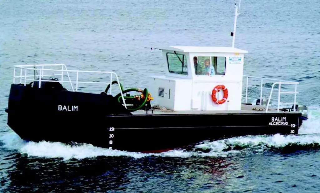 The Balim was mobilised for oilspill recovery within five days of arrival in Algeciras.