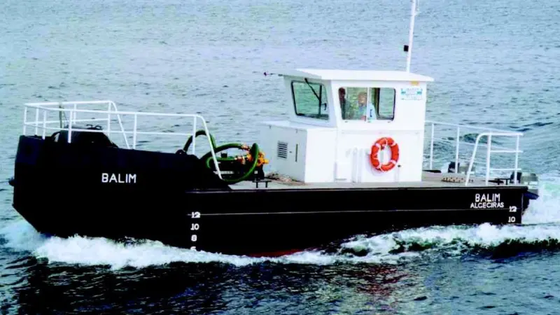 The Balim was mobilised for oilspill recovery within five days of arrival in Algeciras.