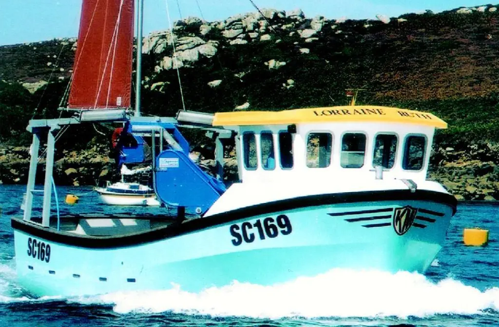 Keith and Michael Isles took just over 2,000 hours to build their fishing boat Lorraine Ruth.