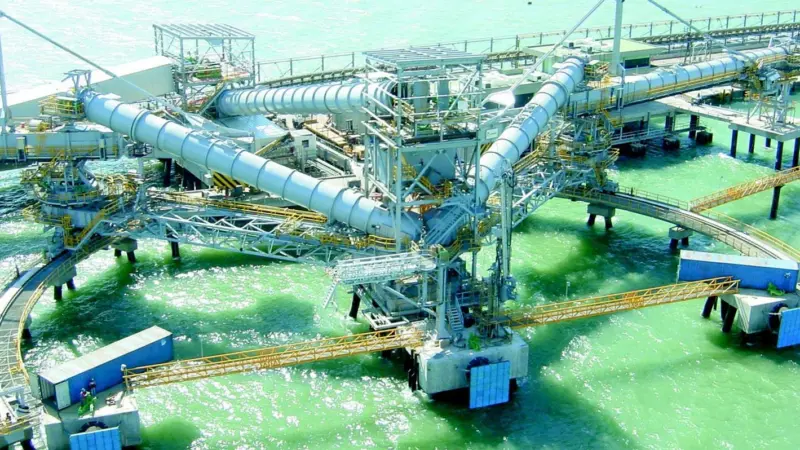 The Port of Jose s shiploader is the first of its type cable of loading up to 2,000tph