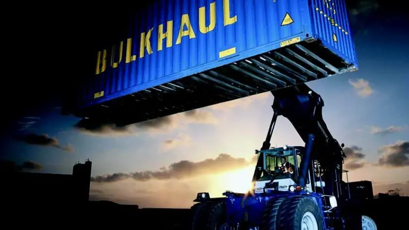 The renewed ContMaster reach stacker is purpose-built for container handling.