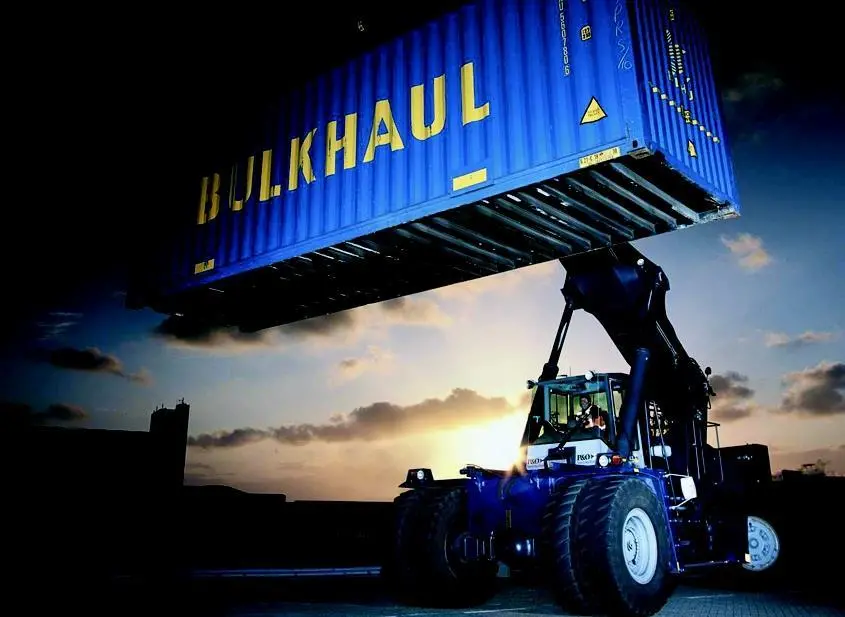 The renewed ContMaster reach stacker is purpose-built for container handling.