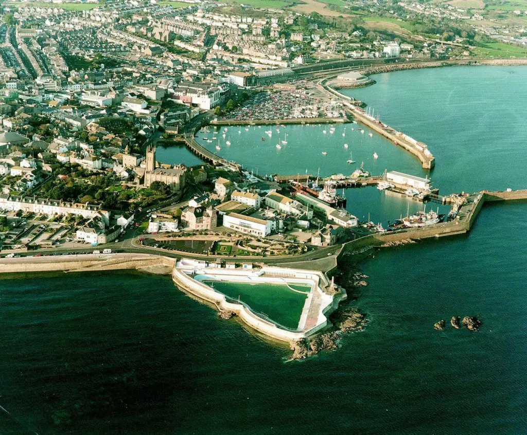 Map showing the Penzance re-development plan prepared by W S Atkins.